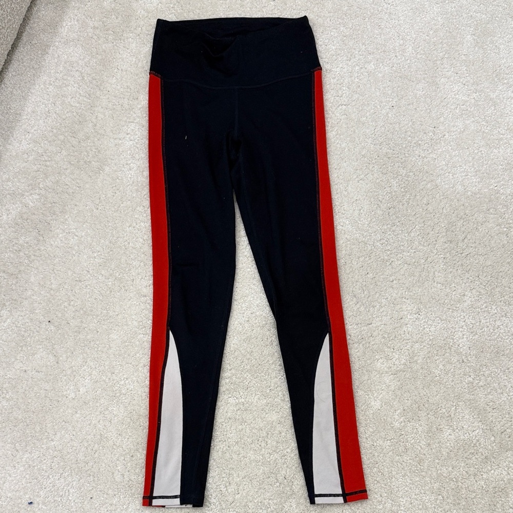 Mono B Navy and Red Leggings. Size small